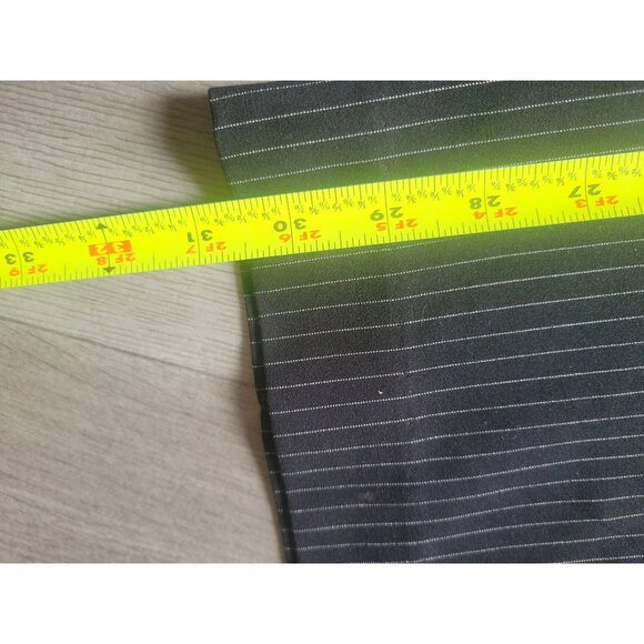 Rena Rowan Womens Black Pinstripe Stretch Dress Pants Size 10 Polyester - Picture 4 of 4